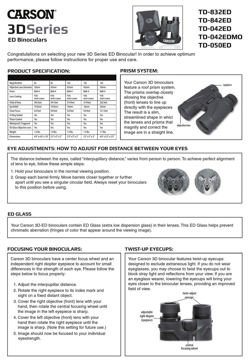 Carson TD-832ED User manual Carson TD-832ED User manual