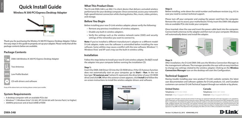 D-Link N300 User manual D-Link N300 User manual