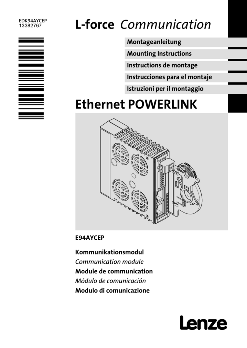 Lenze POWERLINK E94AYCEP User manual