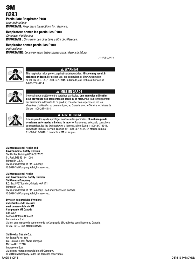 3M P100 User instructions