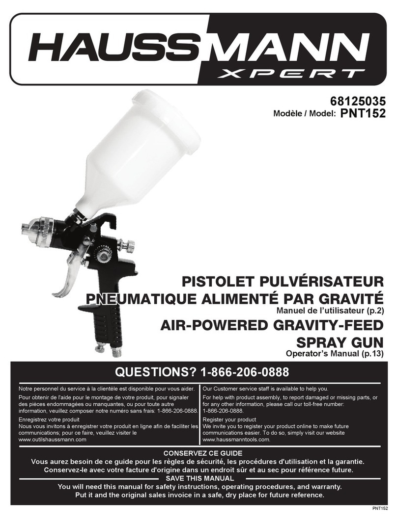 Haussmann Xpert PNT152 Operator's manual