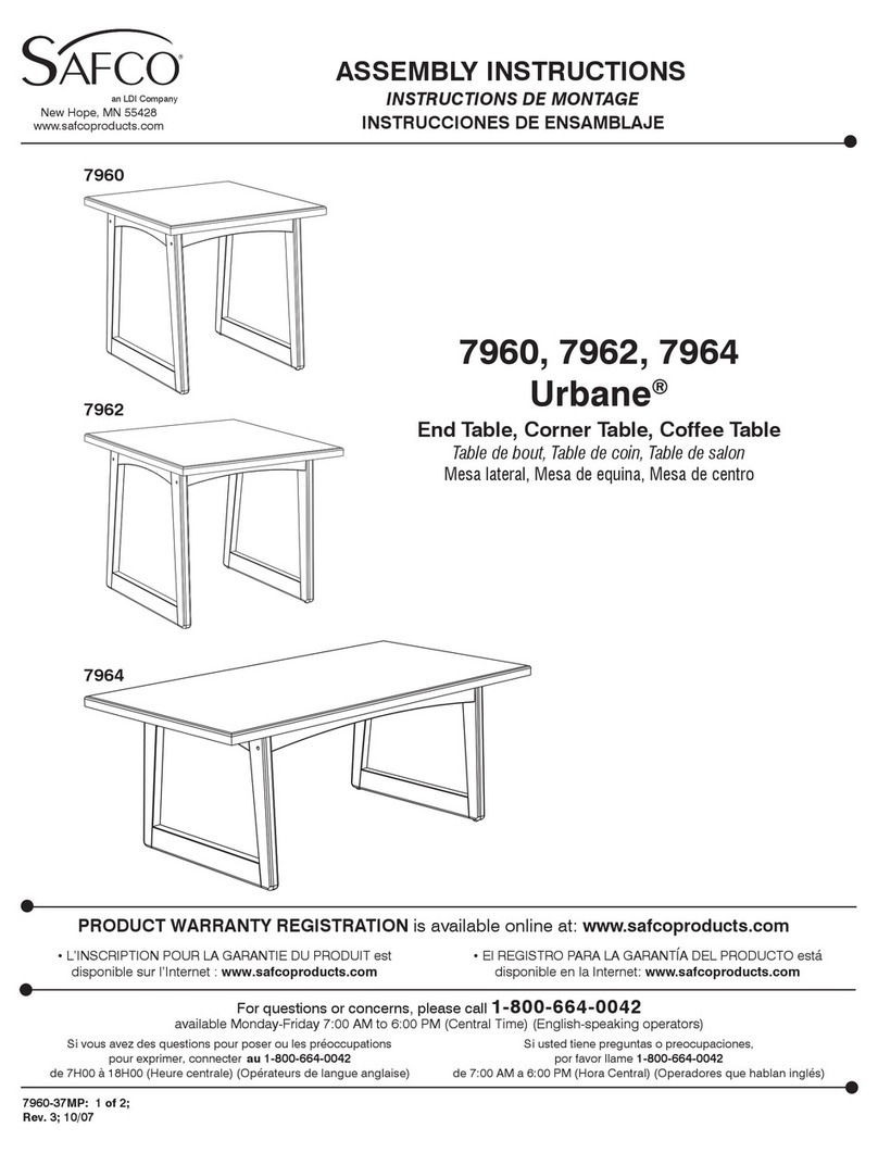 Safco Urbane 7960 User manual