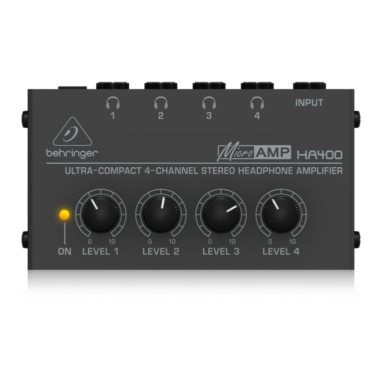 Behringer Microamp HA400 manual