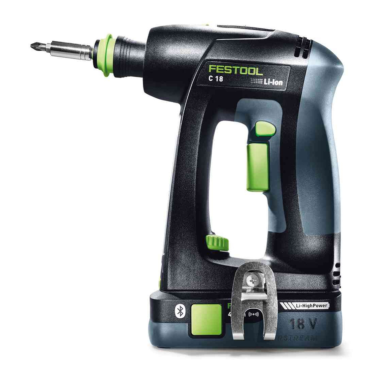 Festool C 18 Li Installation instructions