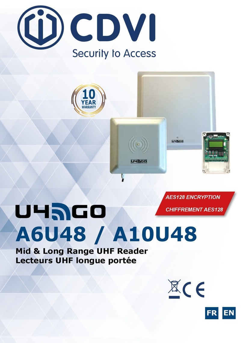 CDVI U4GO A6U48 manual