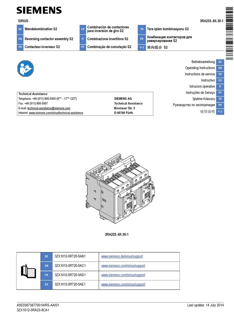 Siemens 3RA233.-8X.30-1 User manual