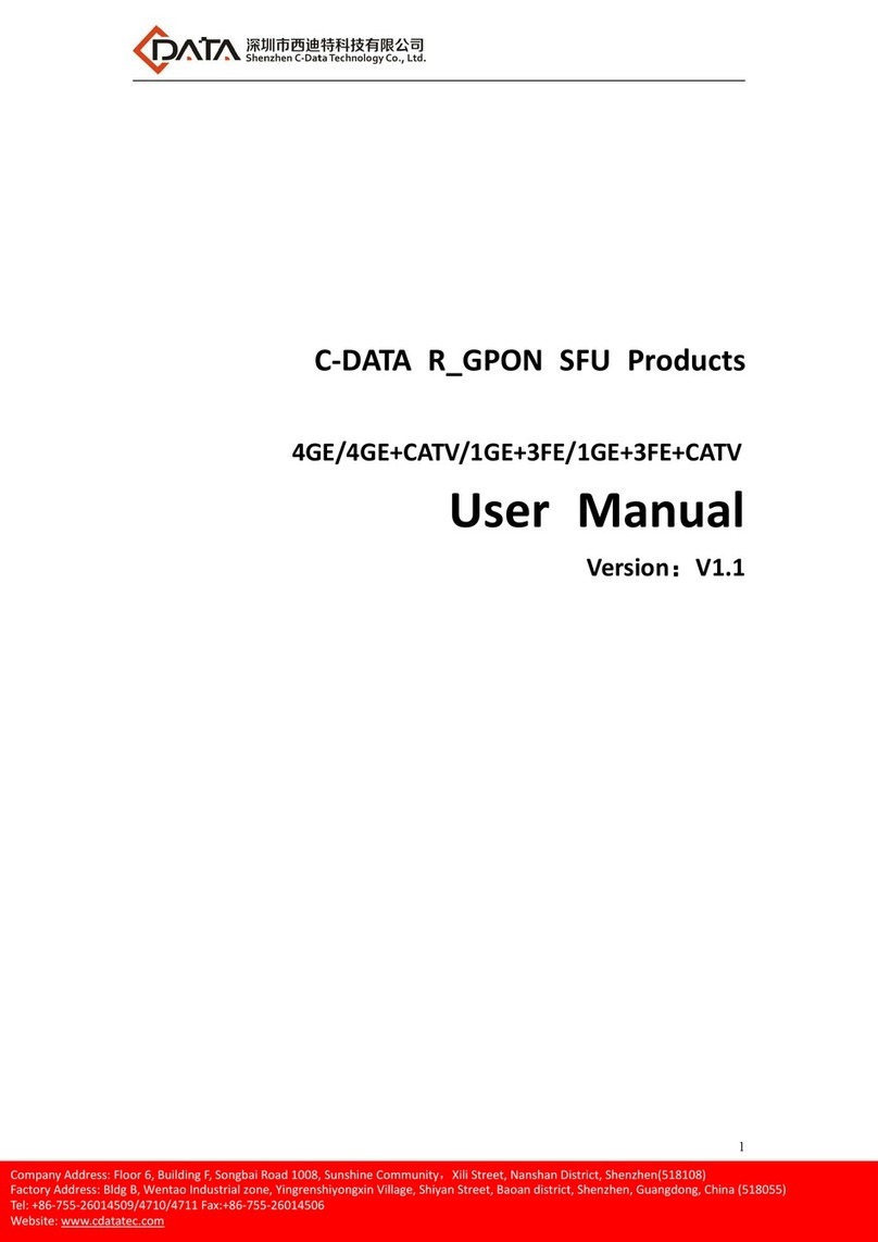 C-Data GPON SFU user manual