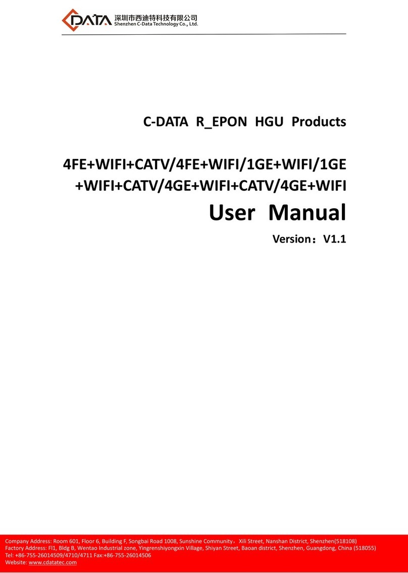 C-Data EPON HGU user manual