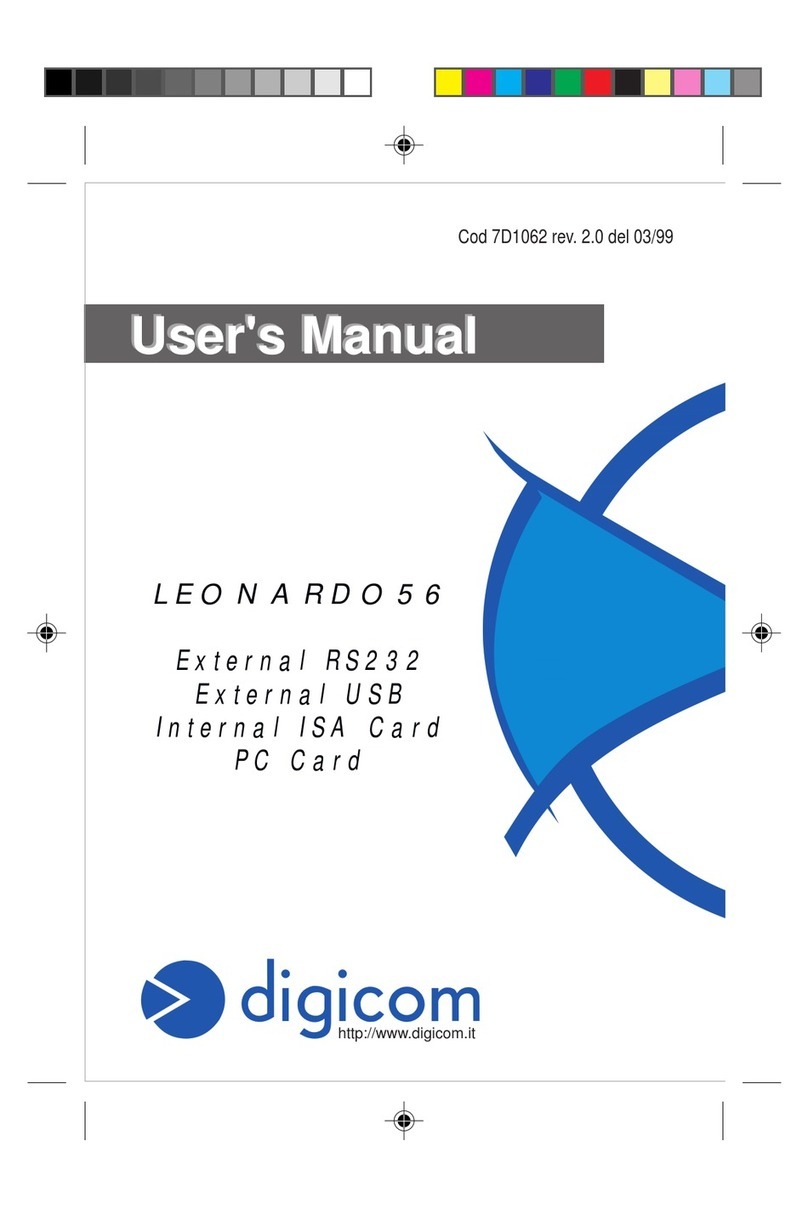 Digicom LEONARDO56 user manual