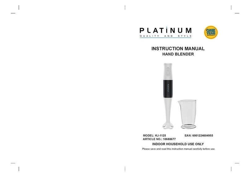 Platinum KJ-1125 instruction manual