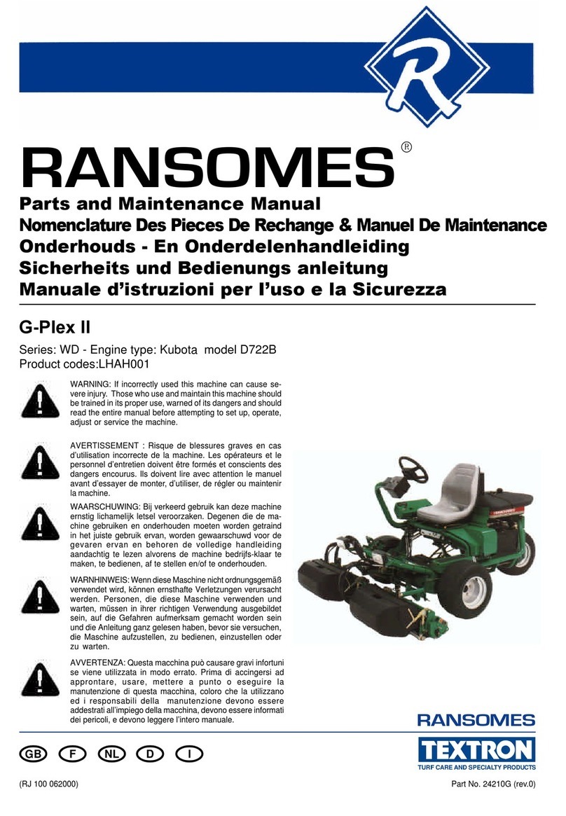 Textron RANSOMES G-Plex II User manual