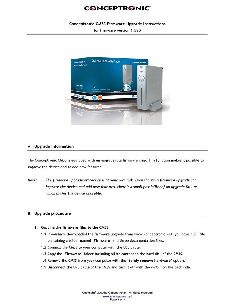 Conceptronic CM3S Quick start guide Conceptronic CM3S Quick start guide