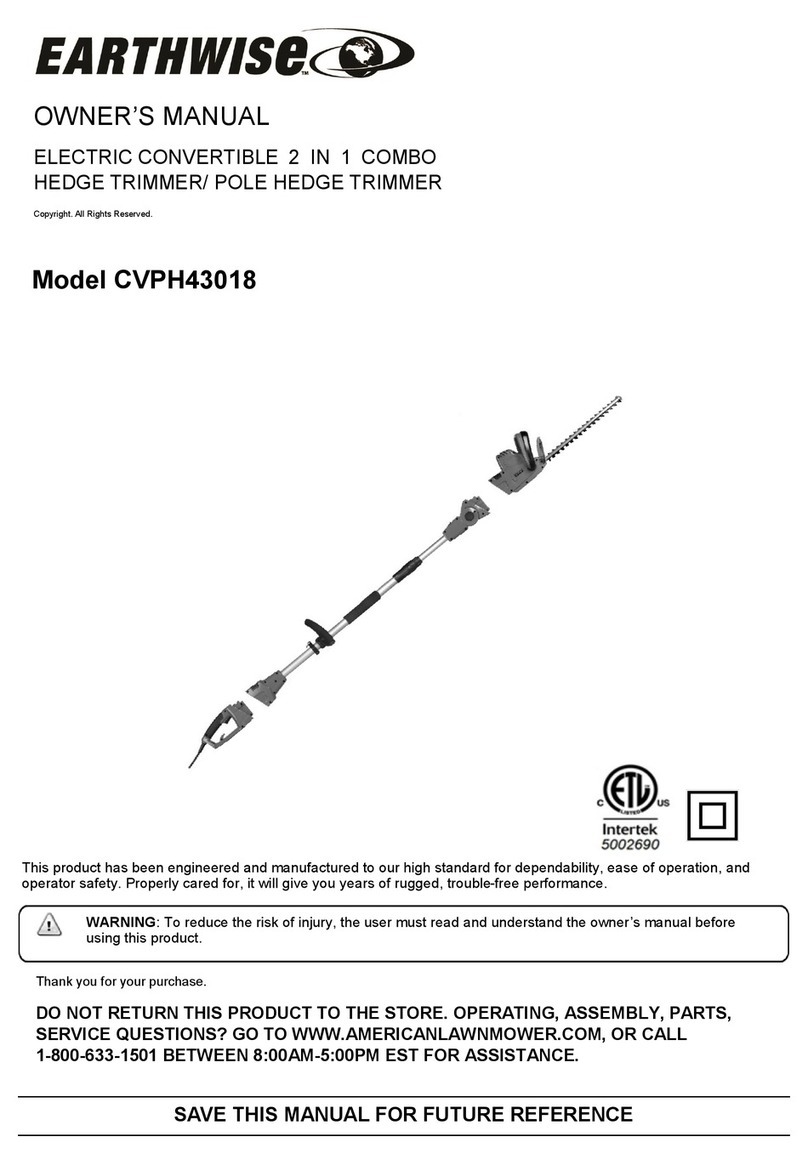 EarthWise CVPH43018 owner's manual
