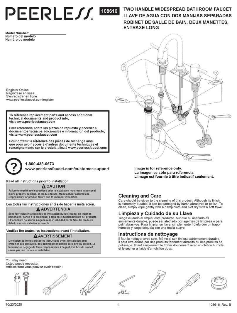 PEERLESS 108616 User manual