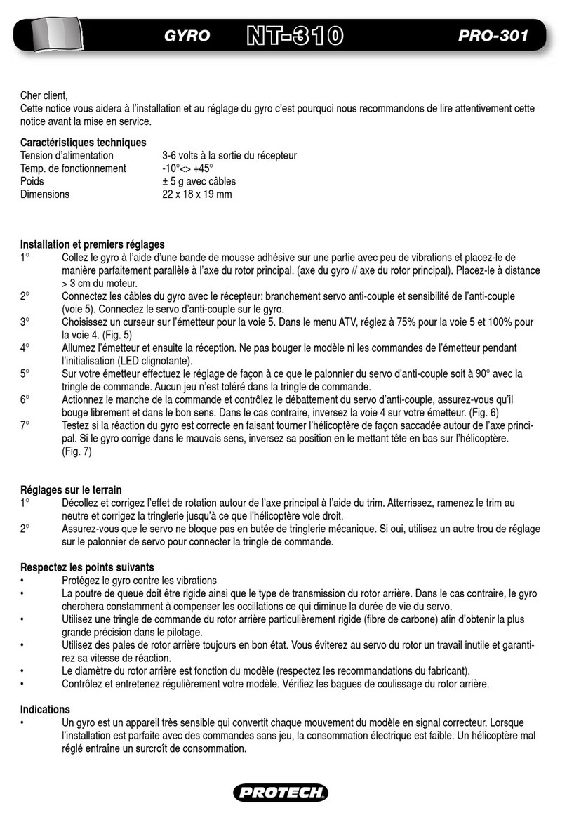 protech NT-310 gyro User manual
