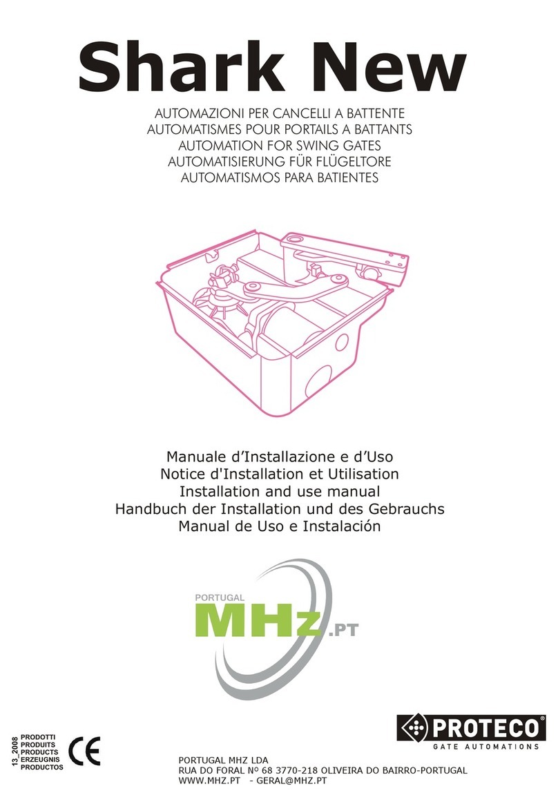 MHZ PROTECO Shark New Installation and use manual