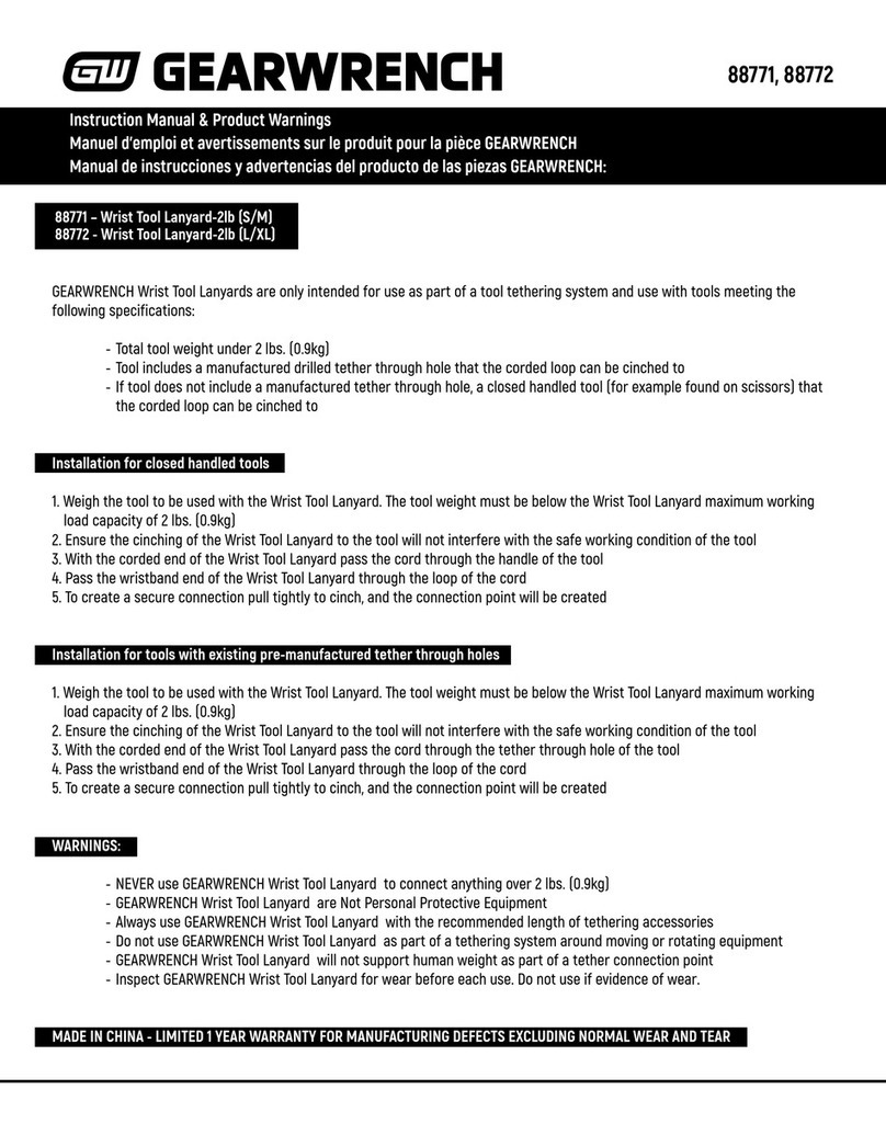 Gearwrench 88771 instruction manual