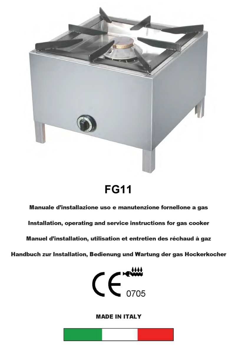 Gastrodomus FG11 Installation, operating and service instructions