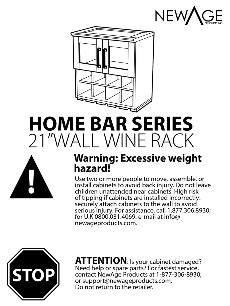 NewAge Products HOME BAR Series manual