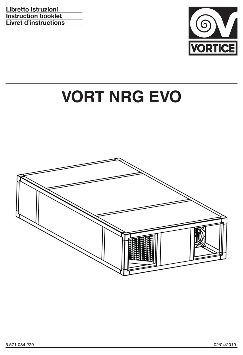 Vortice VORT NRG EVO 005 Instruction booklet
