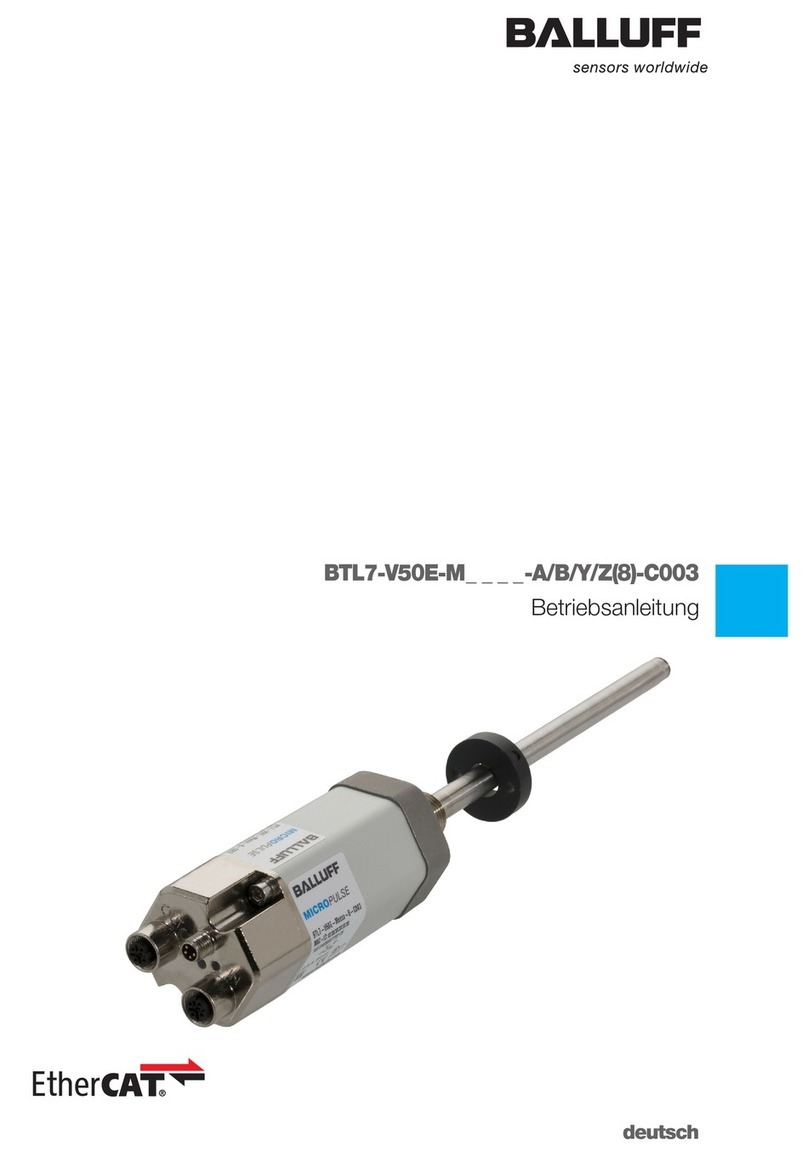 Balluff BTL7-V50E-M P-C003 Series User manual Balluff BTL7-V50E-M P-C003 Series User manual