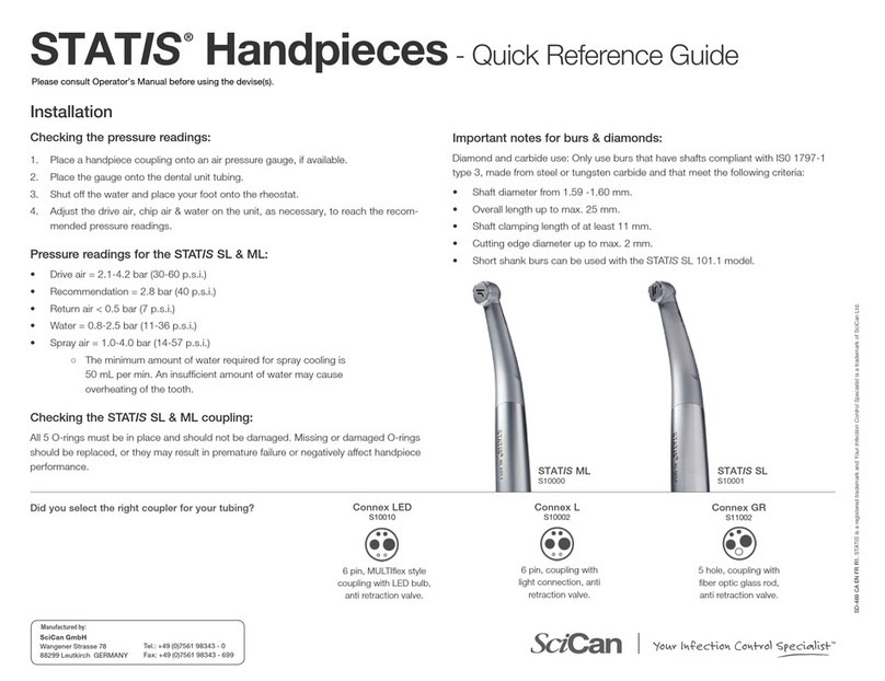 SciCan STATIS Quick reference guide
