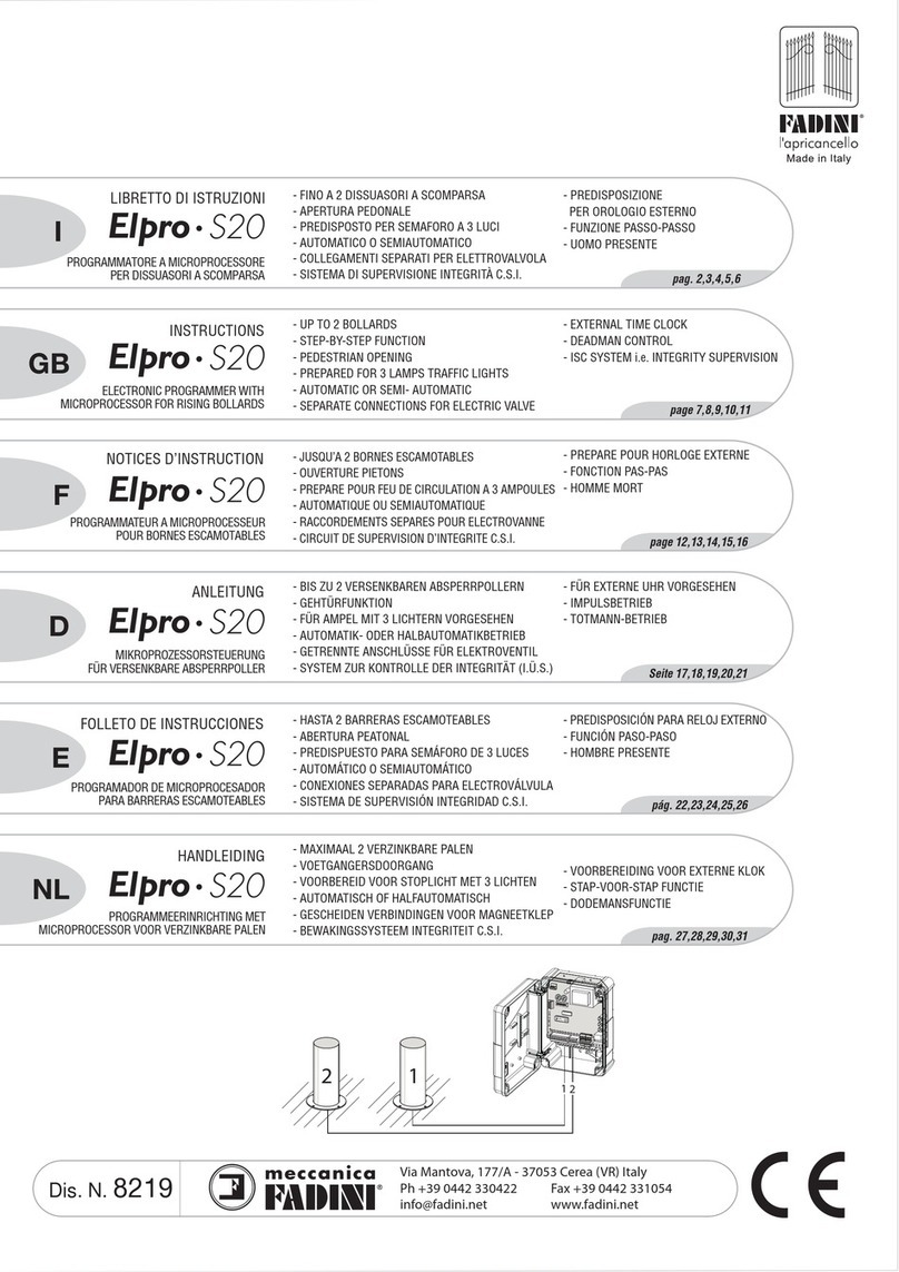 fadini Elpro S20 instructions