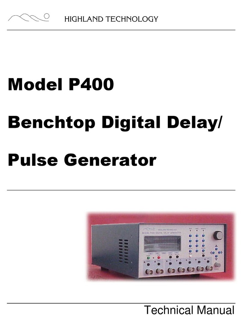 Highland P400 User manual