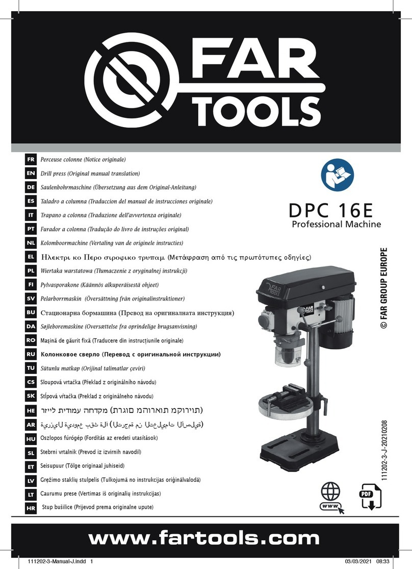 Far Tools DPC 16E Use and care manual