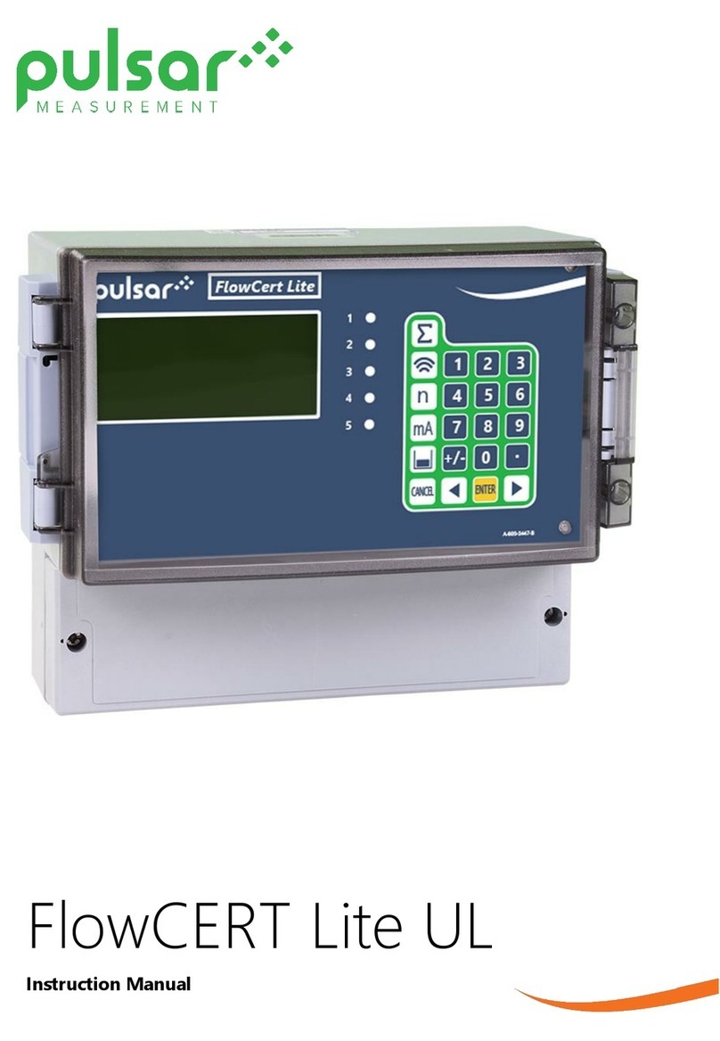Pulsar Measurement FlowCERT Lite UL User manual Pulsar Measurement FlowCERT Lite UL User manual