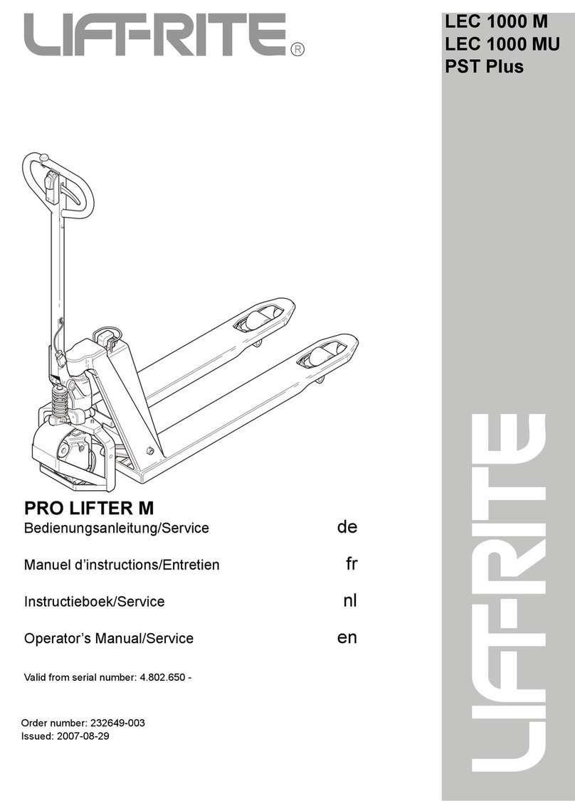 Lift-Rite LEC 1000 M PST Plus Operator’s Manual/Service