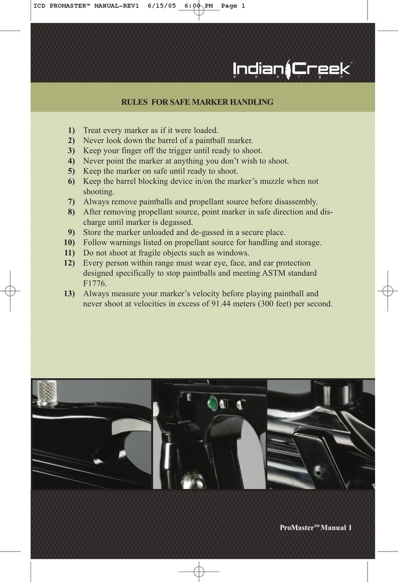 Indian Creek Design PROMASTER instruction manual