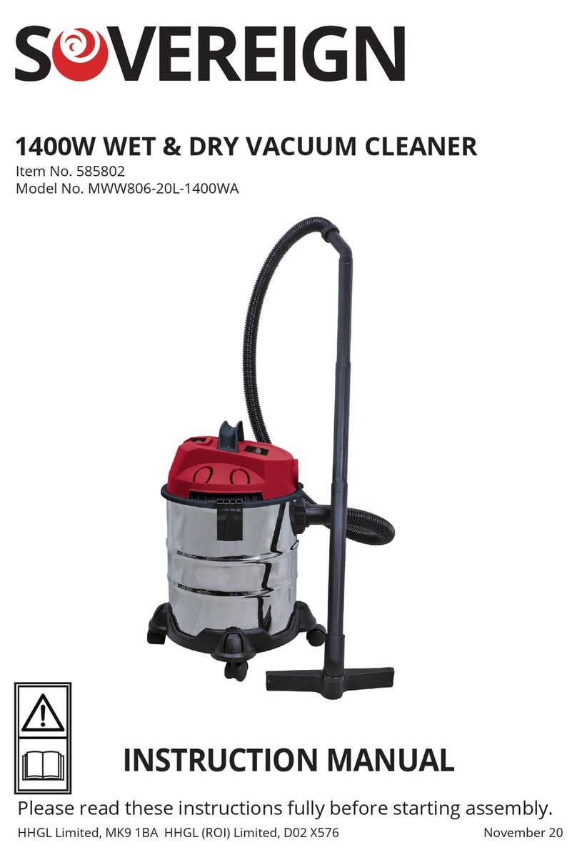 Sovereign MWW806-20L-1400WA instruction manual