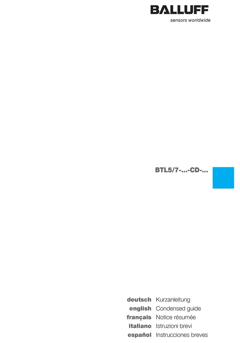 Balluff Micropulse BTL5 Series User manual