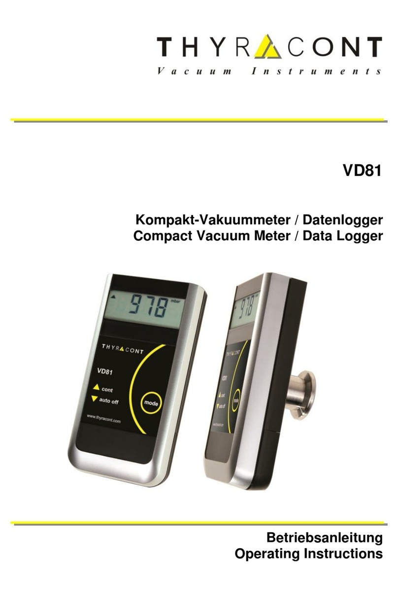 Thyracont VD8 Series User manual