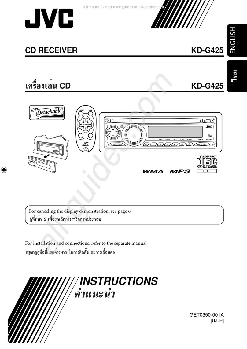 JVC KD-G425 User manual