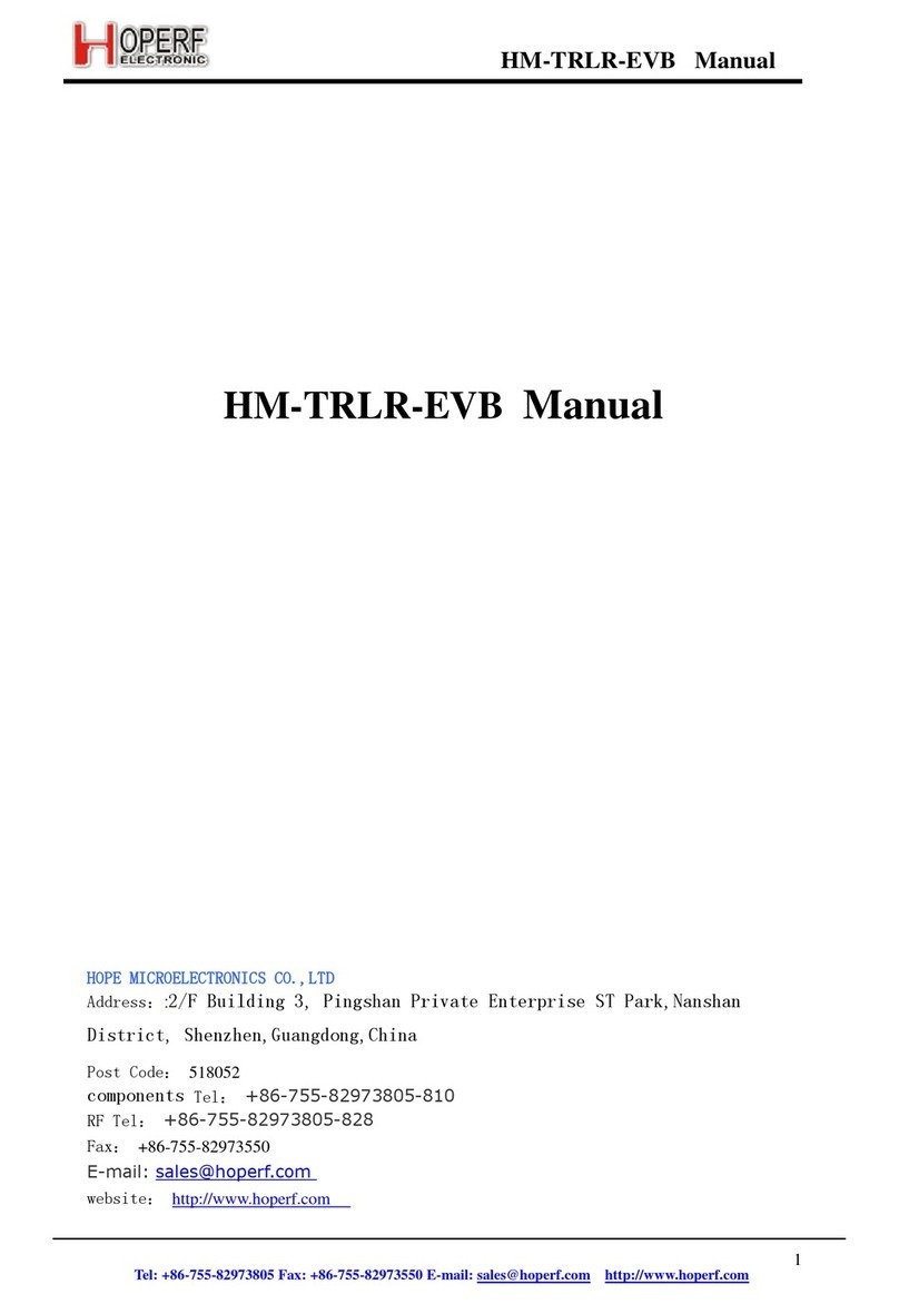 HopeRF HM-TRLR-EVB manual