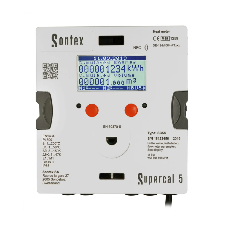 Sontex Supercal 5 installation guide