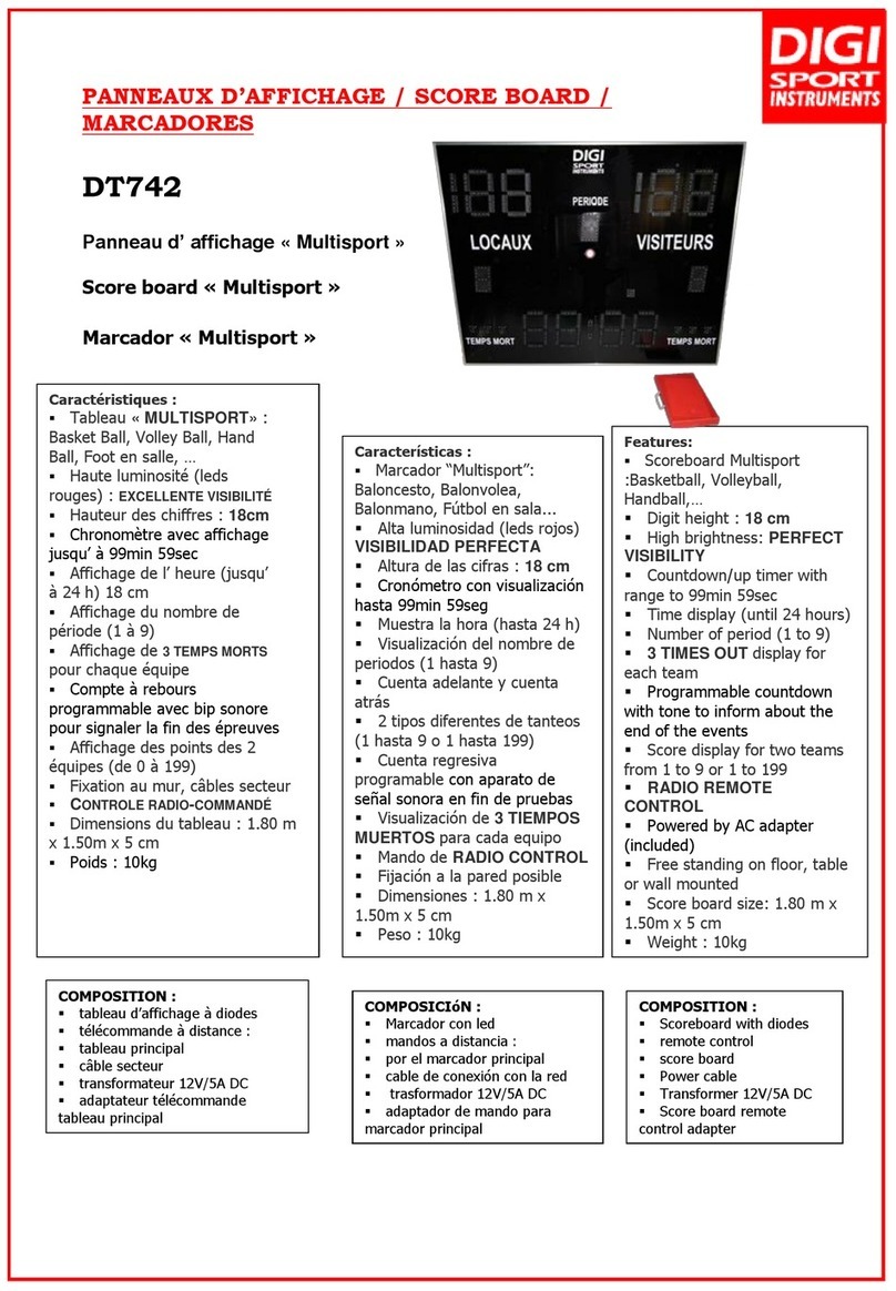 Digi Sport Instruments Multisport User manual