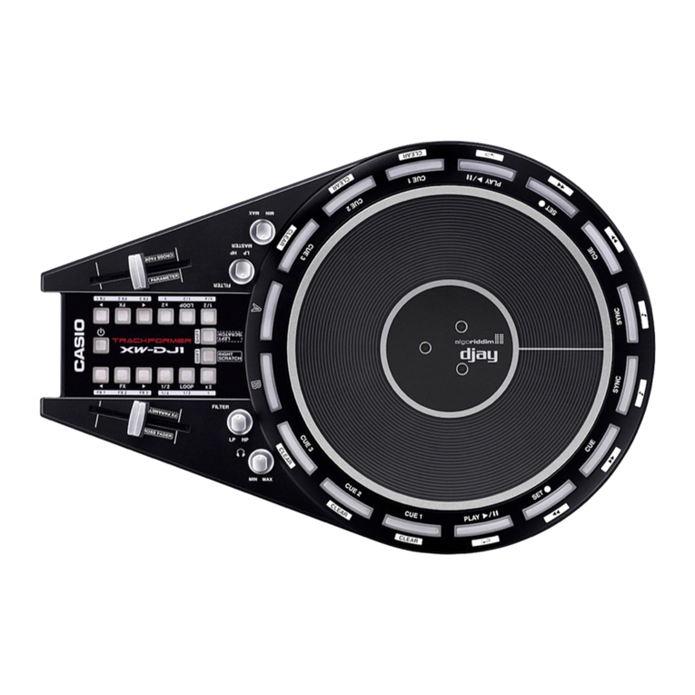 Casio TRAKTOR PRO 2 Setting manual
