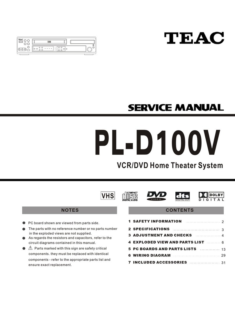 Teac PL-D100V User manual