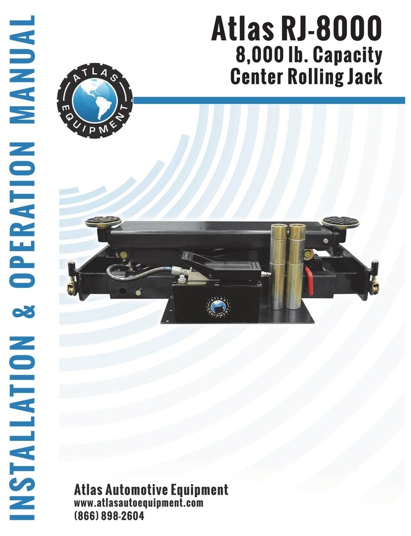 Atlas Equipment RJ-8000 Installation & operation manual