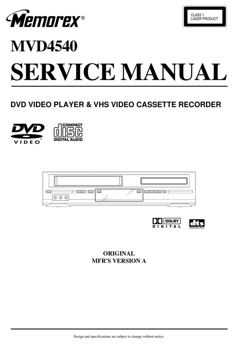 Memorex MVD4540 - DVD/VCR Service manual