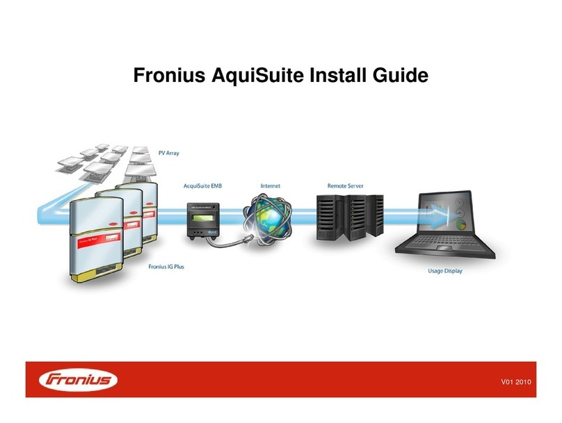 FRO­NIUS AquiSuite User manual
