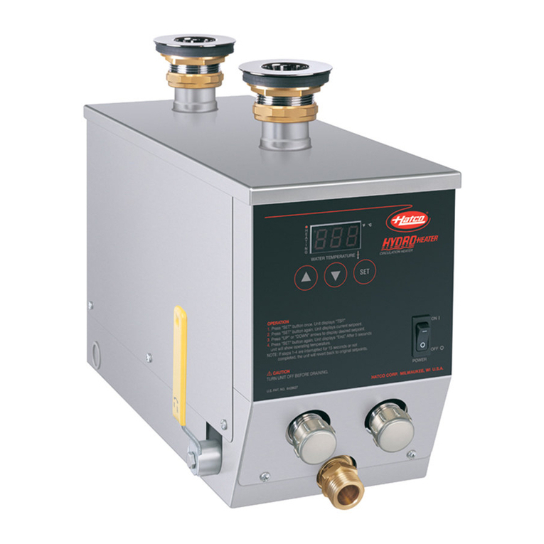 Hatco HYDRO-HEATER 3CS2 Series User manual