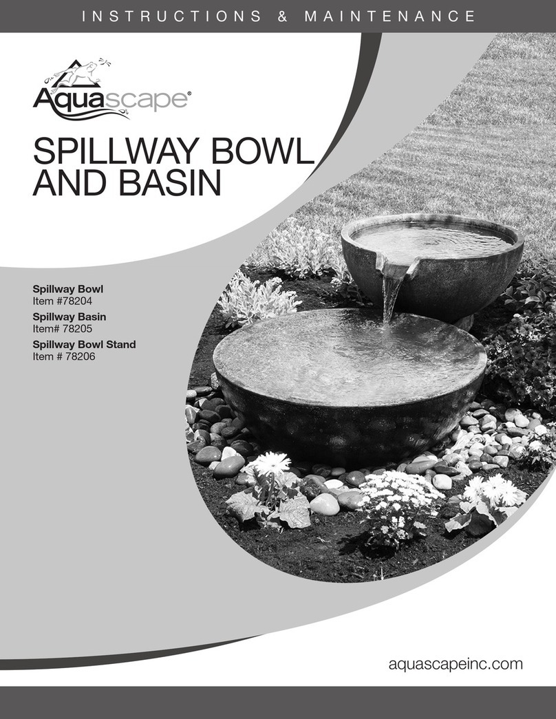 AquaScape Spillway Bowl 78204 Instructions for use AquaScape Spillway Bowl 78204 Instructions for use