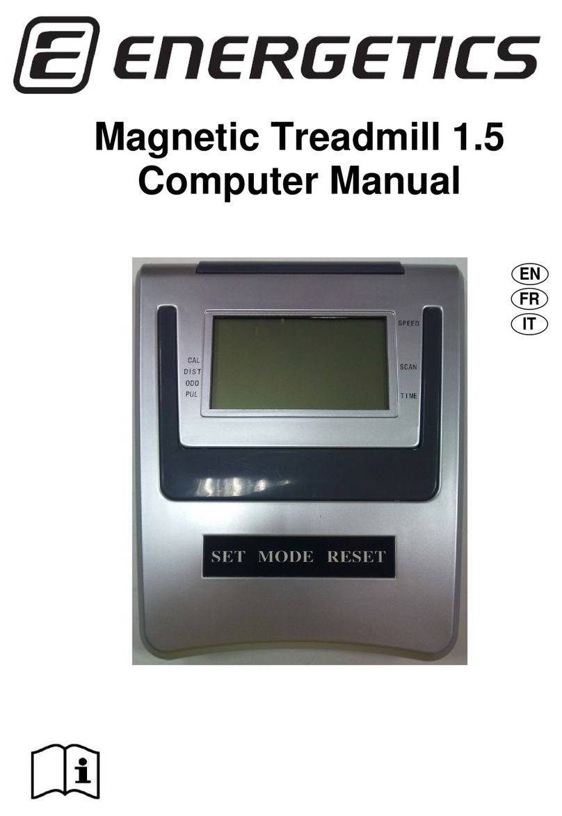 Energetics Magnetic Treadmill 1.5 User manual