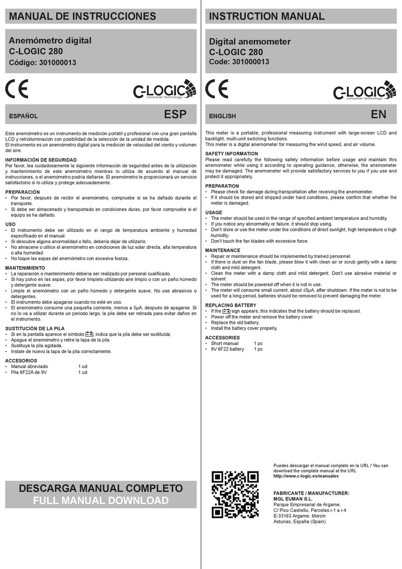 C-LOGIC 280 User manual