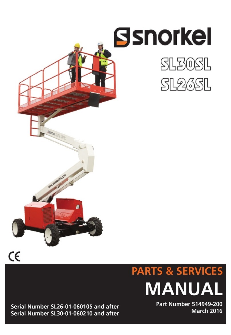 Snorkel SL26 Series Parts and service manual Snorkel SL26 Series Parts and service manual