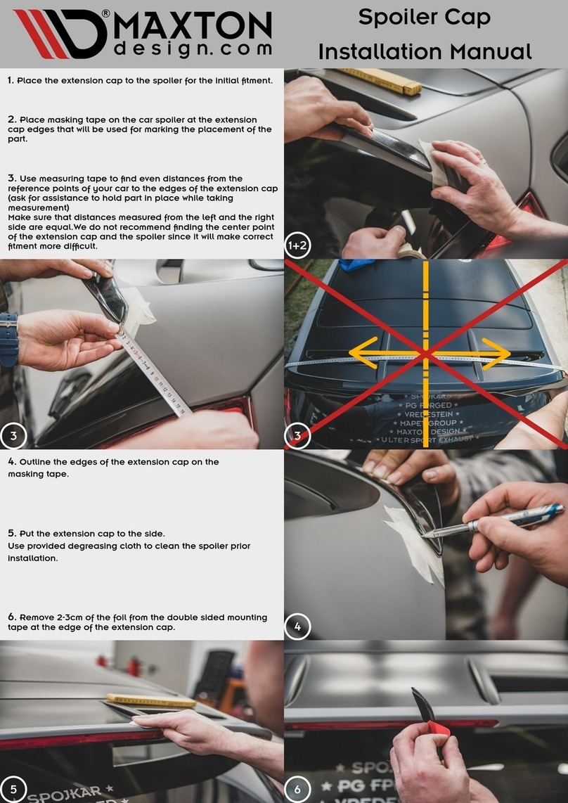 Maxton Spoiler Cap installation manual